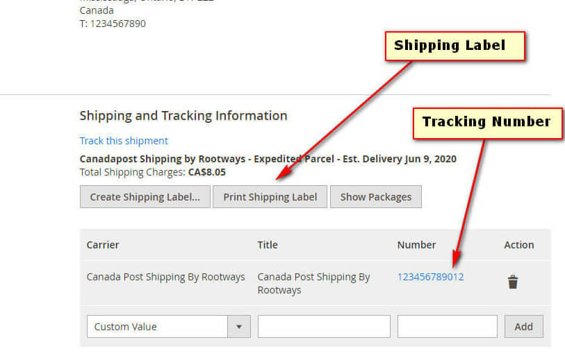 canada post tracking number examples